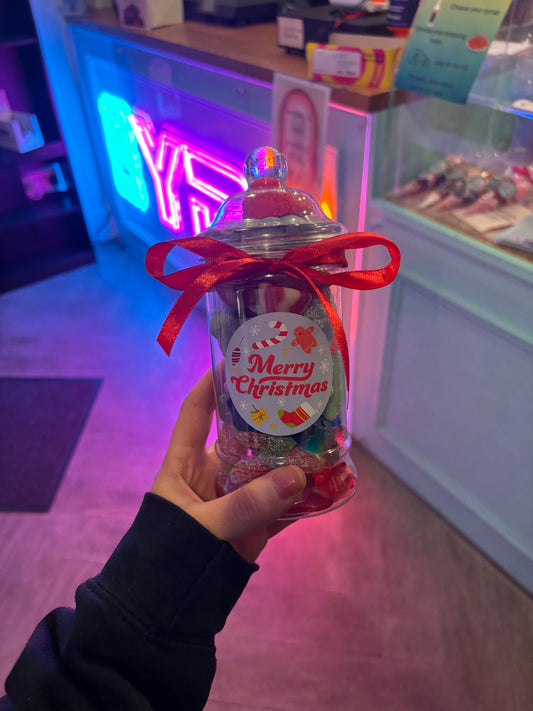 Christmas sweet jar