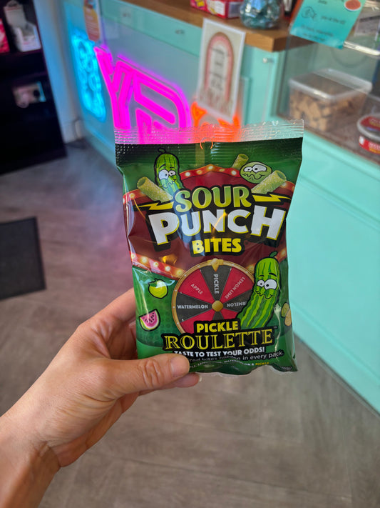 Sour punch pickle roulette bites 140g