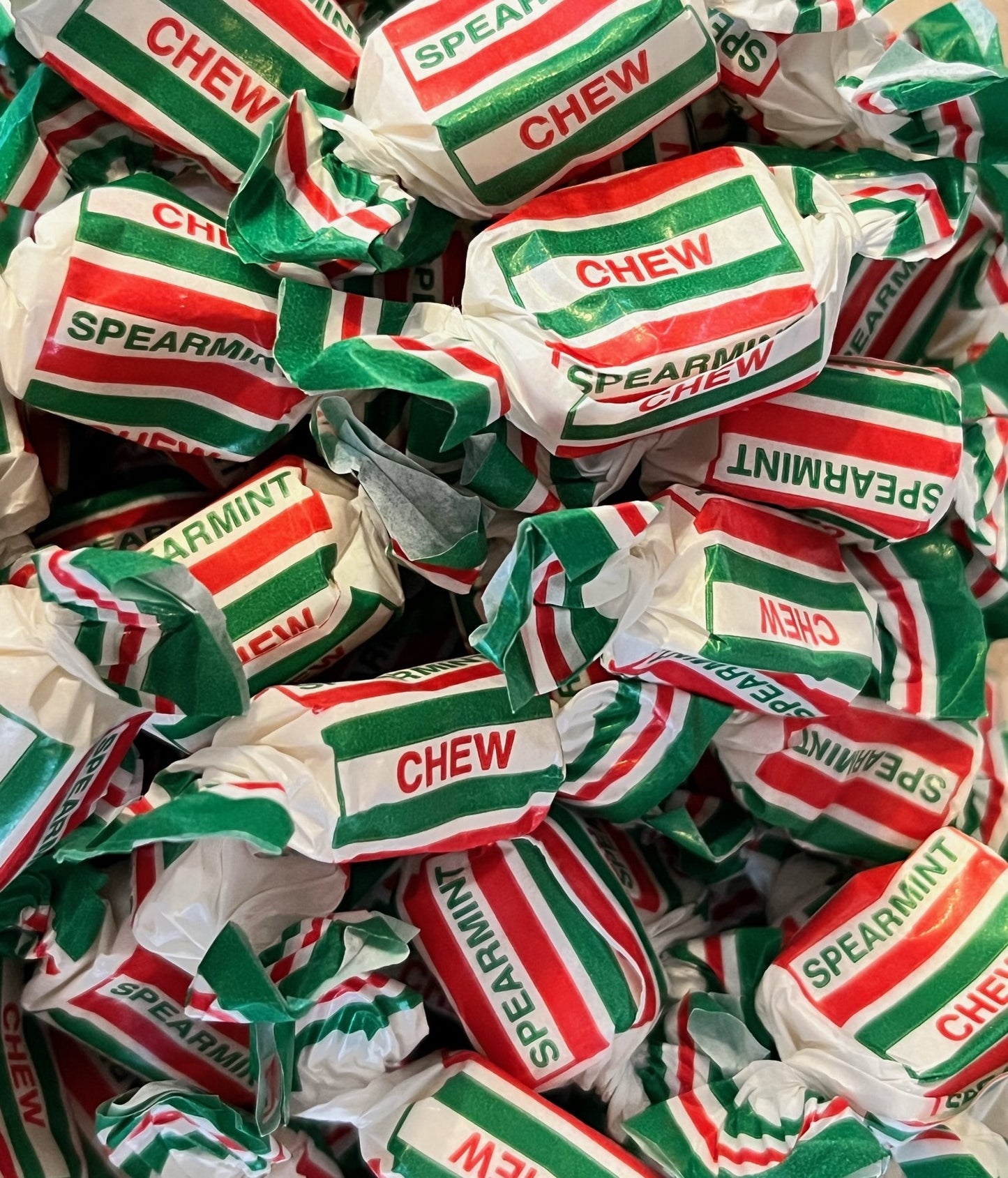 The real candy company spearmint chews 200g